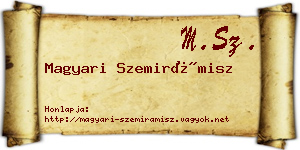 Magyari Szemirámisz névjegykártya